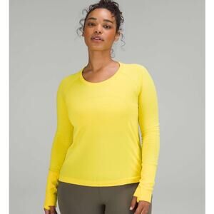 Lululemon Swiftly Tech Long Sleeve Shirt 2.0 Race Length Sonic Yellow NEW Size 6